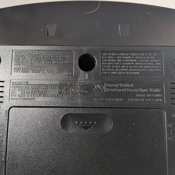 Sony CFD-S70 Boombox CD Radio Cassette Recorder Corder Black Portable FM Player - Picture 9 of 13